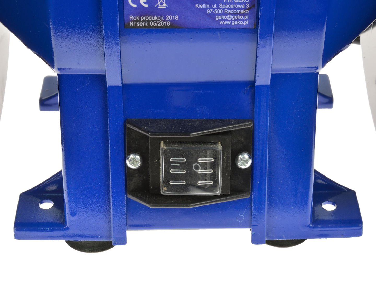 Mola smerigliatrice da banco professionale ø200mm, smerigliatrice da banco doppia, 350W 200 x 20 x 16mm Geko