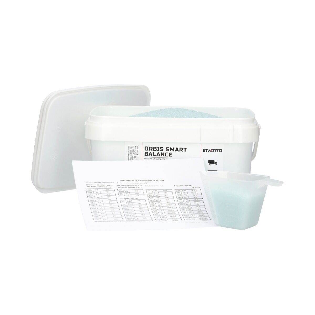 Polvere granulare per equilibratura camion 8kg Invento