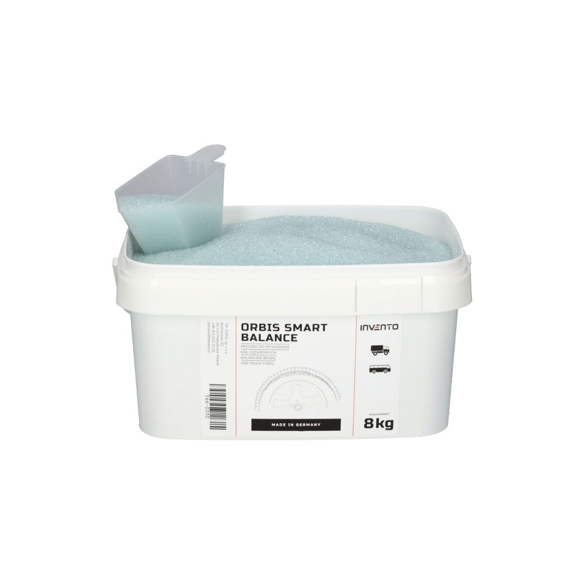 Polvere granulare per equilibratura camion 8kg Invento