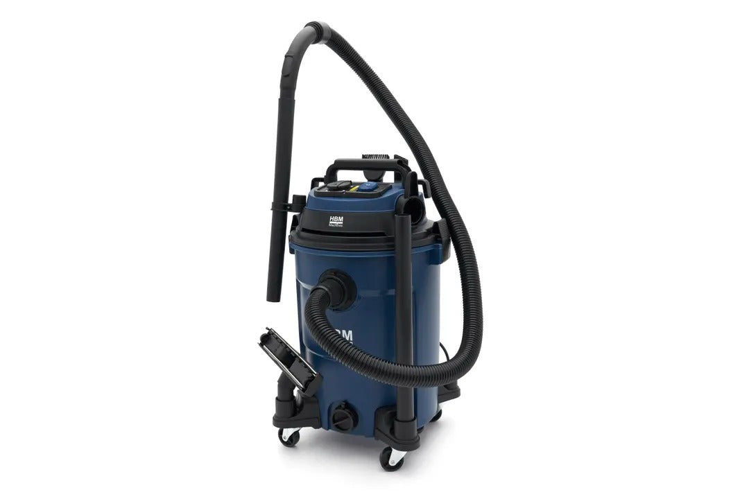 Aspirapolvere aspiratore industriale secco umido per officina casa e auto 1200 W 25 litri HBM