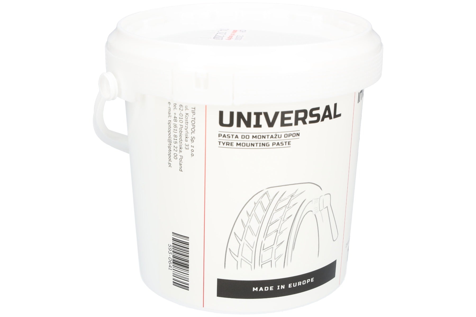 Pasta per il montaggio pneumatici, secchio da 1 kg, Invento