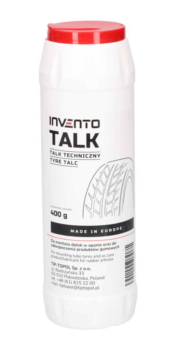 Polvere di talco per pneumatici 400 g Invento