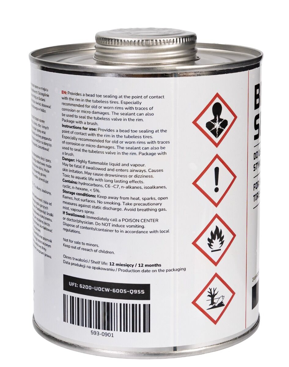 Sigillante per pneumatici, con pennello 1 l Invento