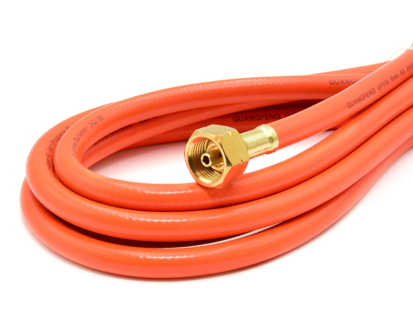 Tubo gas professionale 5 m con attacco gw 3/8" w21,8 mm Geko
