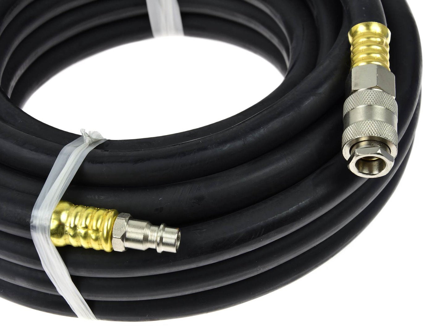 Tubo pneumatico in gomma professionale con raccordi rapidi da 1/4", 10 m, 10 X 17 mm, Geko
