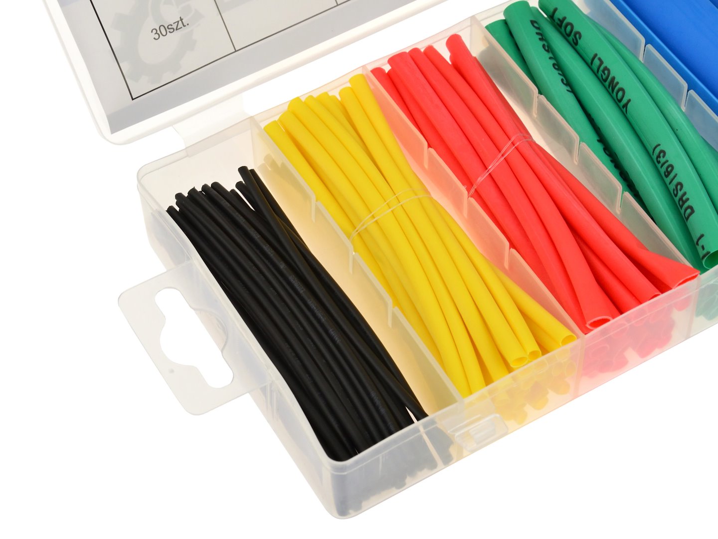 Set kit di 100pz guaine termorestringenti colorate assortimento cavi cavo elettrico tubi, guaina termorestringente, termorestringente per cavi elettrici, termorestringente tubi, kit tubo termorestringente, 6 misure, Geko