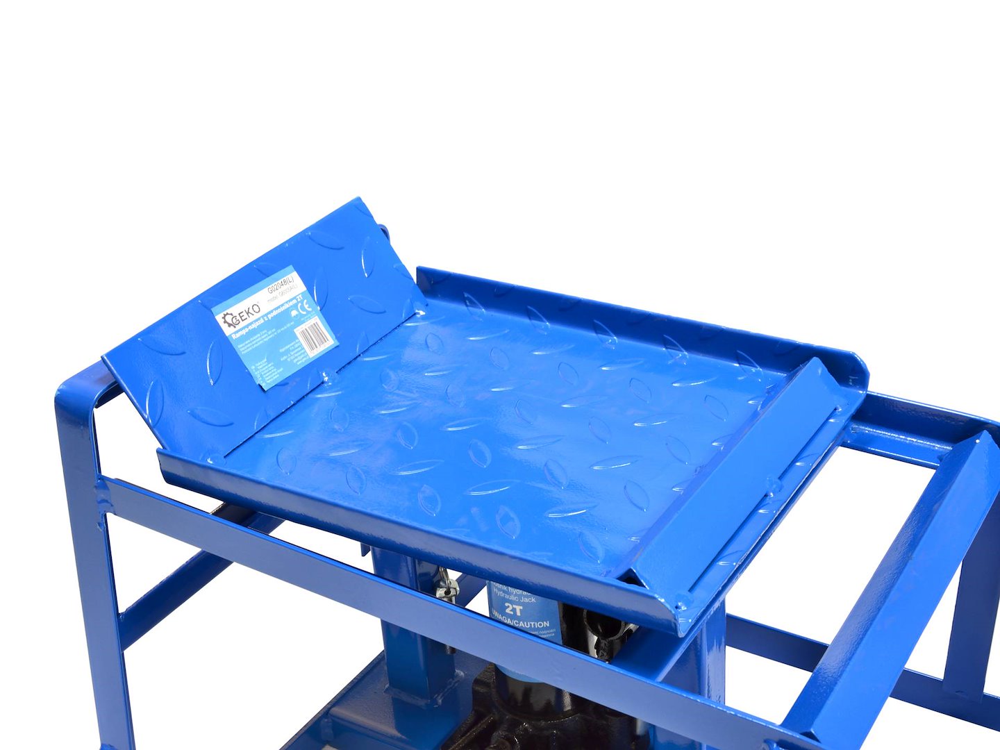 Rampa di sollevamento con martinetto idraulico altezza regolabile 2000 kg per pneumatici max 230 mm, rampa di accesso rampa jack rampa di sollevamento rosso