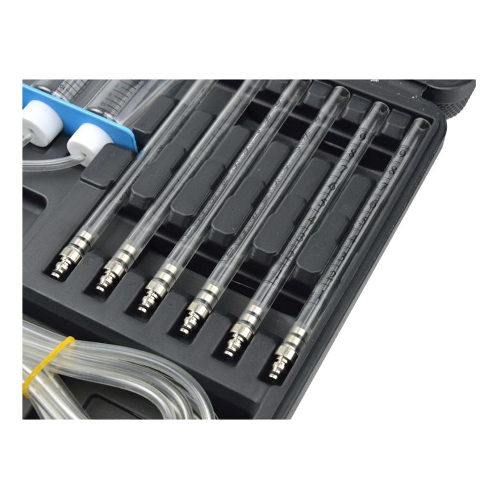 Kit di test per perdite diesel, con tester common rail, tester per perdite, flussometro per iniettori diesel a 6 cilindri, kit di test per iniezione del rail del motore, controllo portate di ritorno