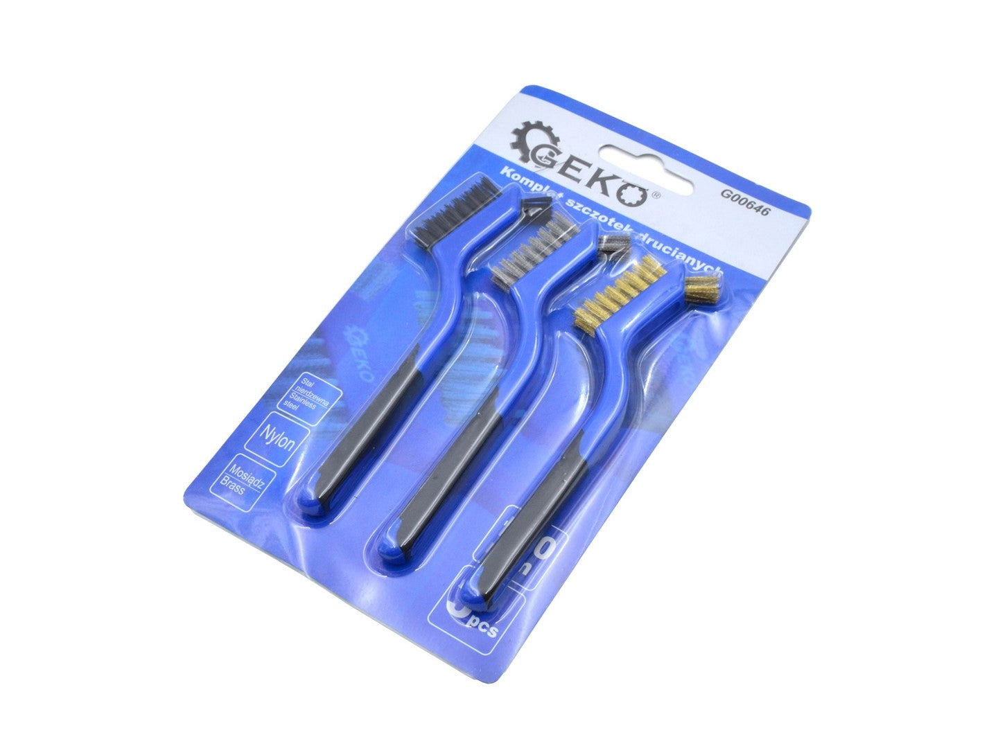 Set di spazzole metalliche per trapano, kit di pulizia per scrubber elettrico, strumenti di pulizia per lucidatura forniture per il bagno dell'auto, per rimozione ruggine, 3 pezzi, Geko