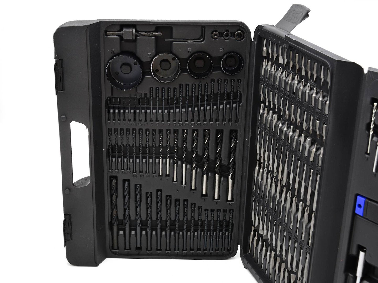 Set di 217 pezzi con punte, bit, bussole e accessori per accessori per utensili di foratura e avvitamento – metallo, legno, cemento
