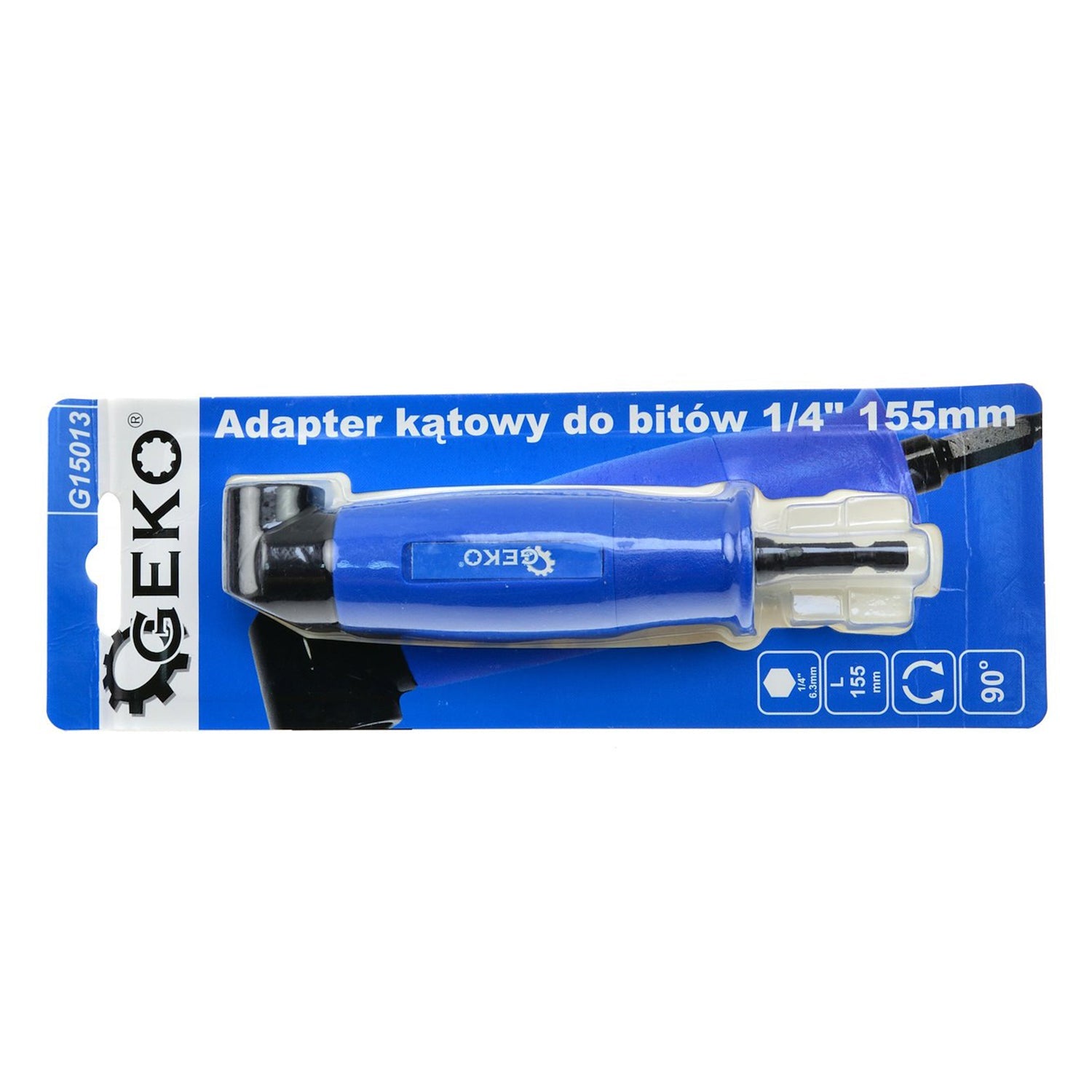Adattatore angolare per inserti da 1/4" 90 gradi,155 mm,adattatore per avvitatore angolare Geko
