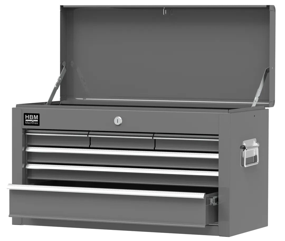 Carrello-armadietto metallico portautensili porta attrezzi multifunzione 2 pezzi-doppio con 8 cassetti e ruote mobile grigio HBM Premium Olanda organizzatore per officina garage
