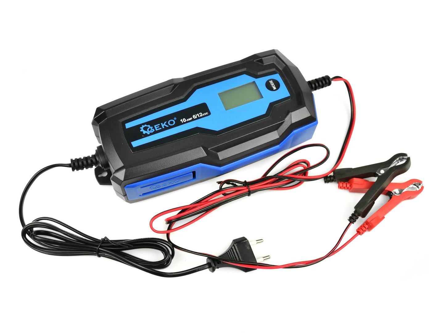 Caricabatterie auto automatico con display LCD 6/12V 10A , avviatore per batterie auto 4-200 Ah