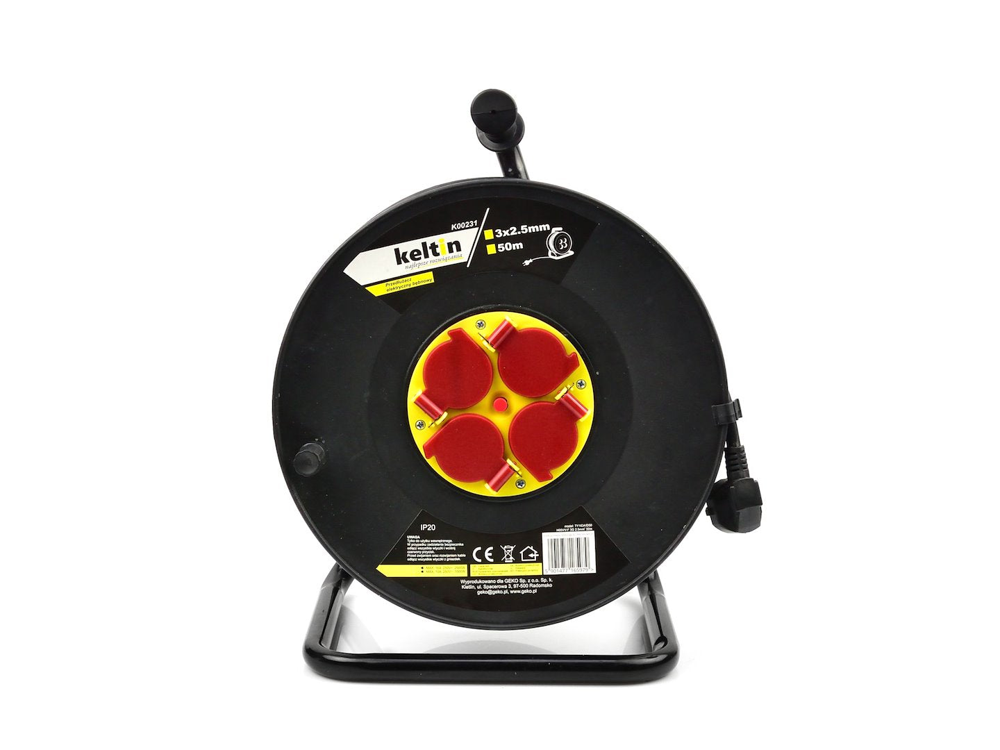 Avvolgicavo 4 uscite-prese 3 × 2,5 mm 50 m