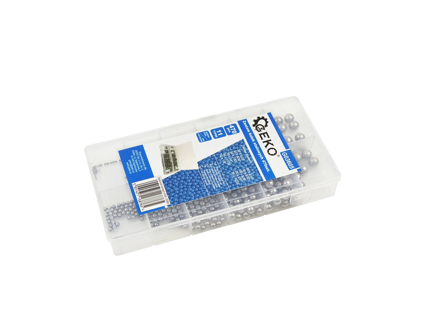 Sfere per cuscinetti in acciaio - 470 pezzi, sfere metalliche di precisione per cuscinetti, biciclette, macchinari e applicazioni, sfere per cuscinetti di precisione, Geko