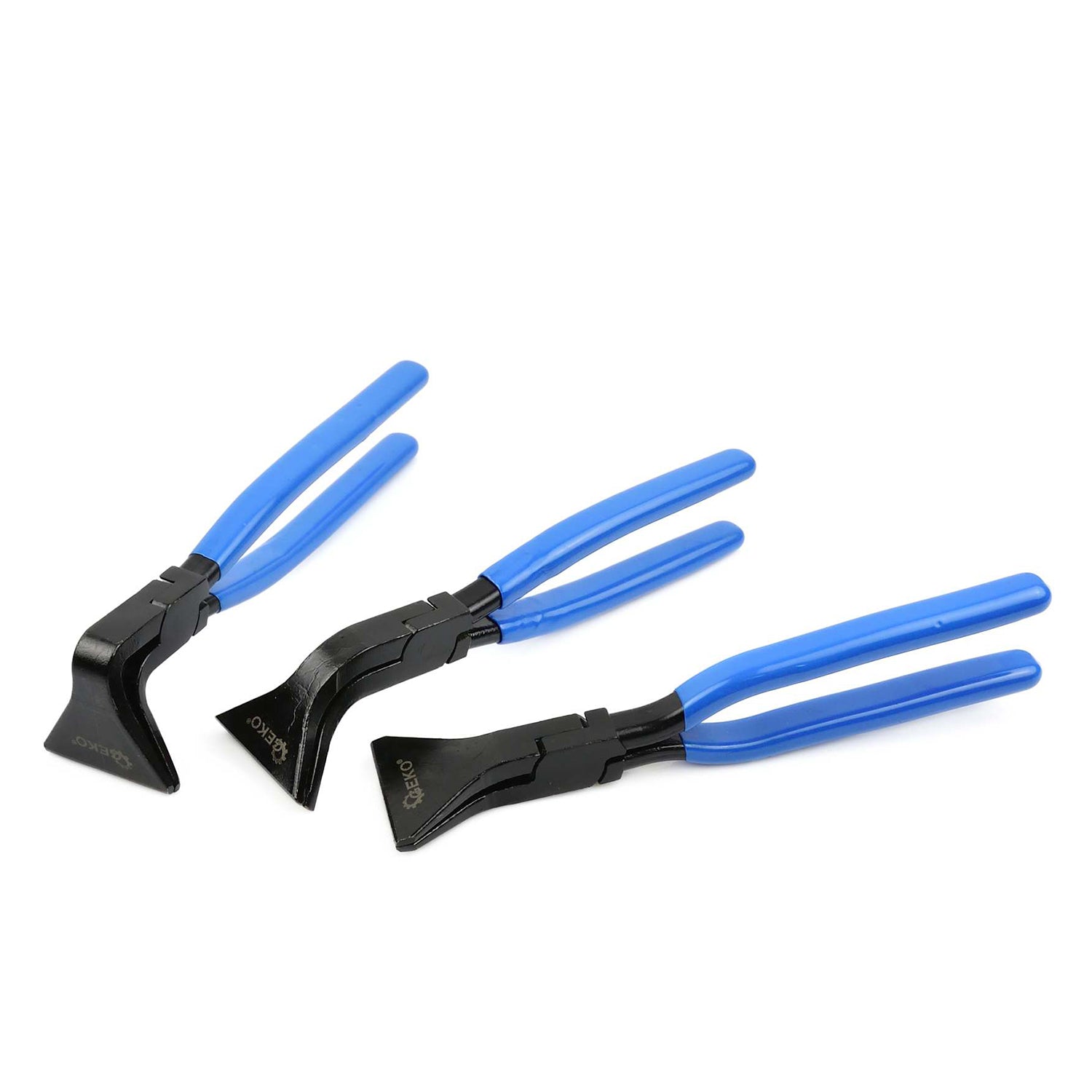 Set di 3 pinze piegate per lamiera, set di pinze piegatrici per lamiera, pinza piegatrice dritta, 180°/90°/45° - 60 mm Geko