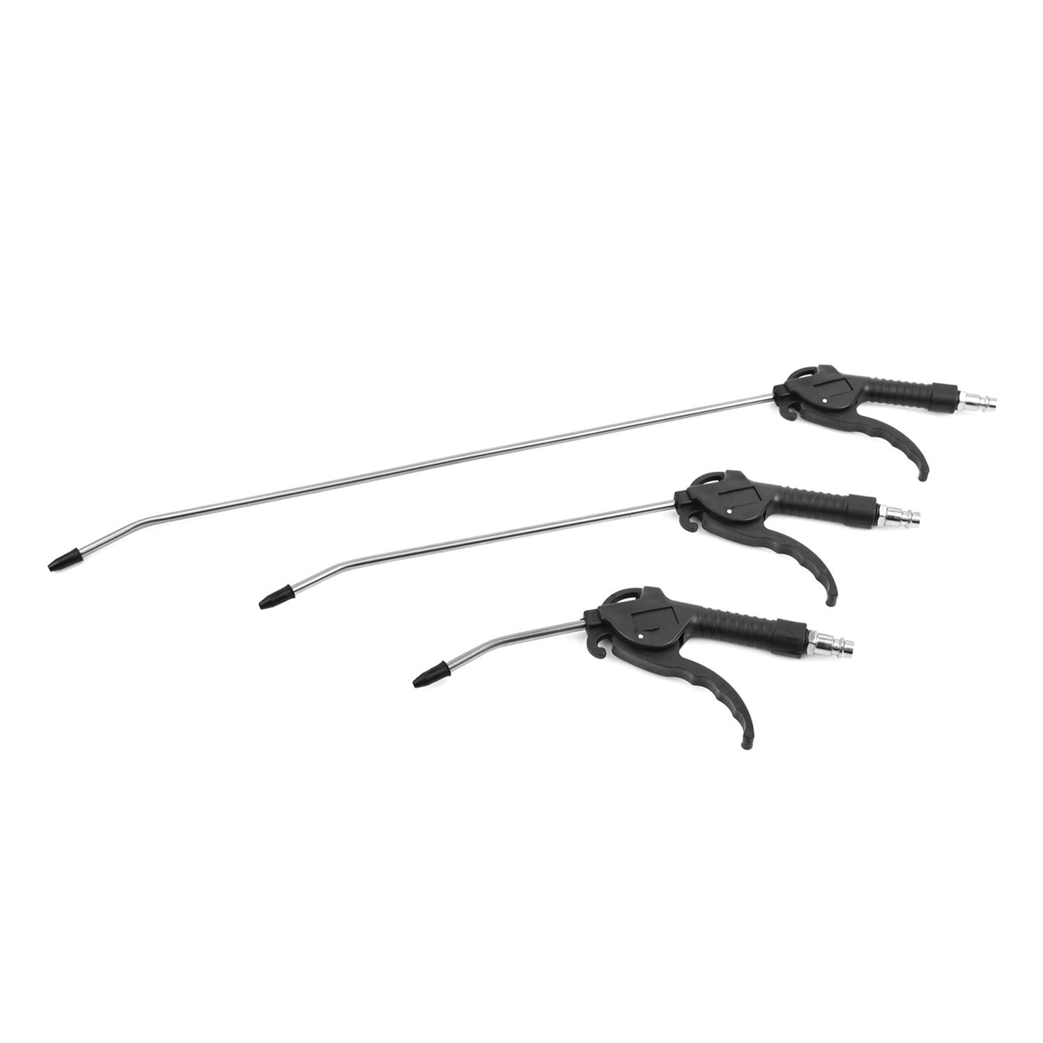 Serie di 3 pistole pneumatiche per soffiaggio, lunghezze: 100 mm, 300 mm e 500 mm Geko