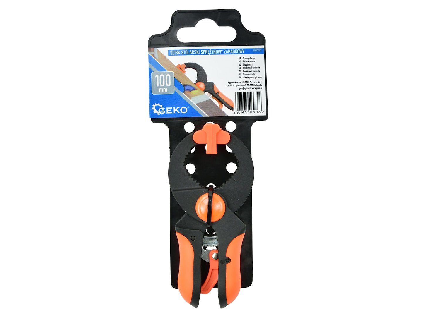Morsetto a pinza per falegnameria 100 mm Geko