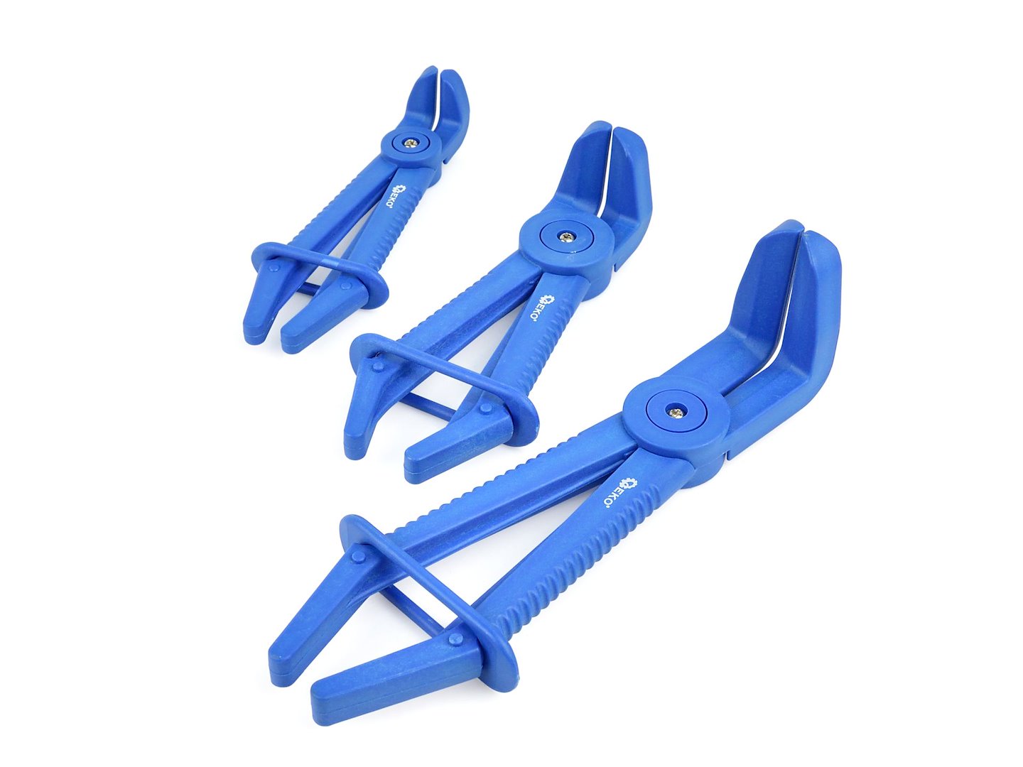Serie di pinze stringitubo ad angolo 90°, 3 pz., set di pinze per tubi flessibili - morsetti e fascette stringitubo, pinze per fascette stringitubo, pinze per tubi flessibili Geko