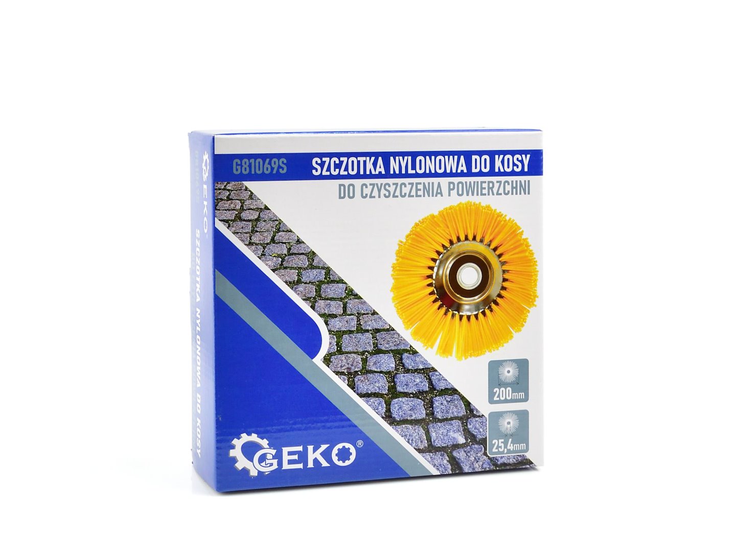 Spazzola per decespugliatore, spazzola in nylon, di alta qualità per rimozione erbacce, spazzola per erbacce, accessorio per decespugliatore 200 x 25,4 mm