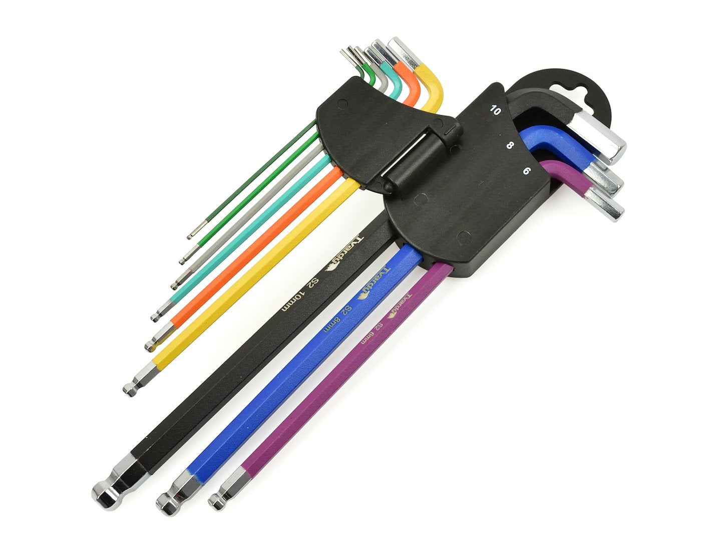 Set professionale di 9 chiavi a brugola con testa a sfera, 1.5-10 mm
