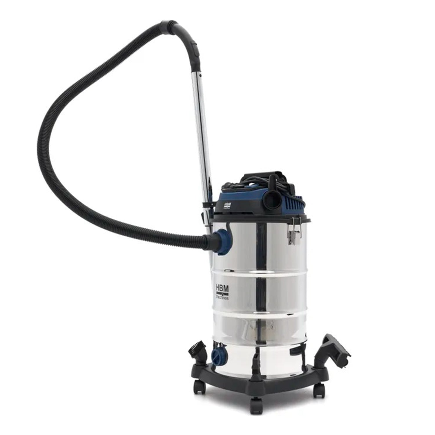Aspirapolvere aspiratore industriale secco umido per officina casa e auto 1600 W 40 l compatto e silenzioso HBM