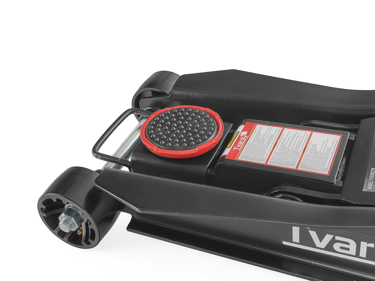 Cric sollevatore auto, martinetto idraulico professionale a carrello con profilo ribassato, 2/3 t, a doppio pistone, altezza di sollevamento 98–760 mm