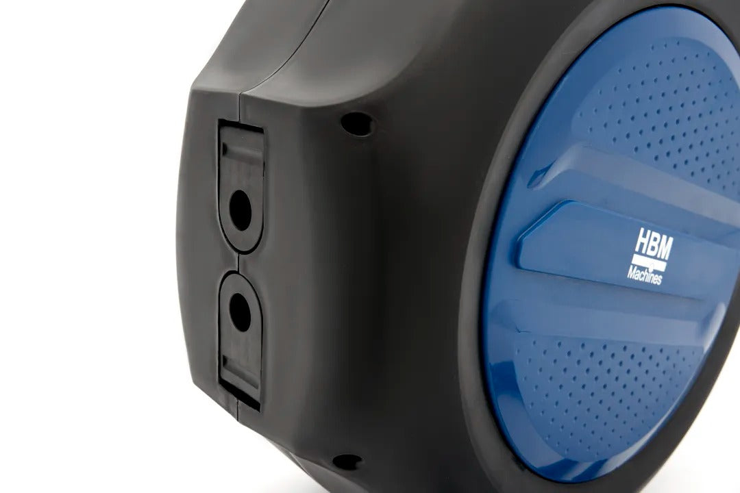 Avvolgitubo retrattile con sistema blocco automatico e fissaggio a parete tubo 30 m girevole 180 gradi per giardino casa officina garage