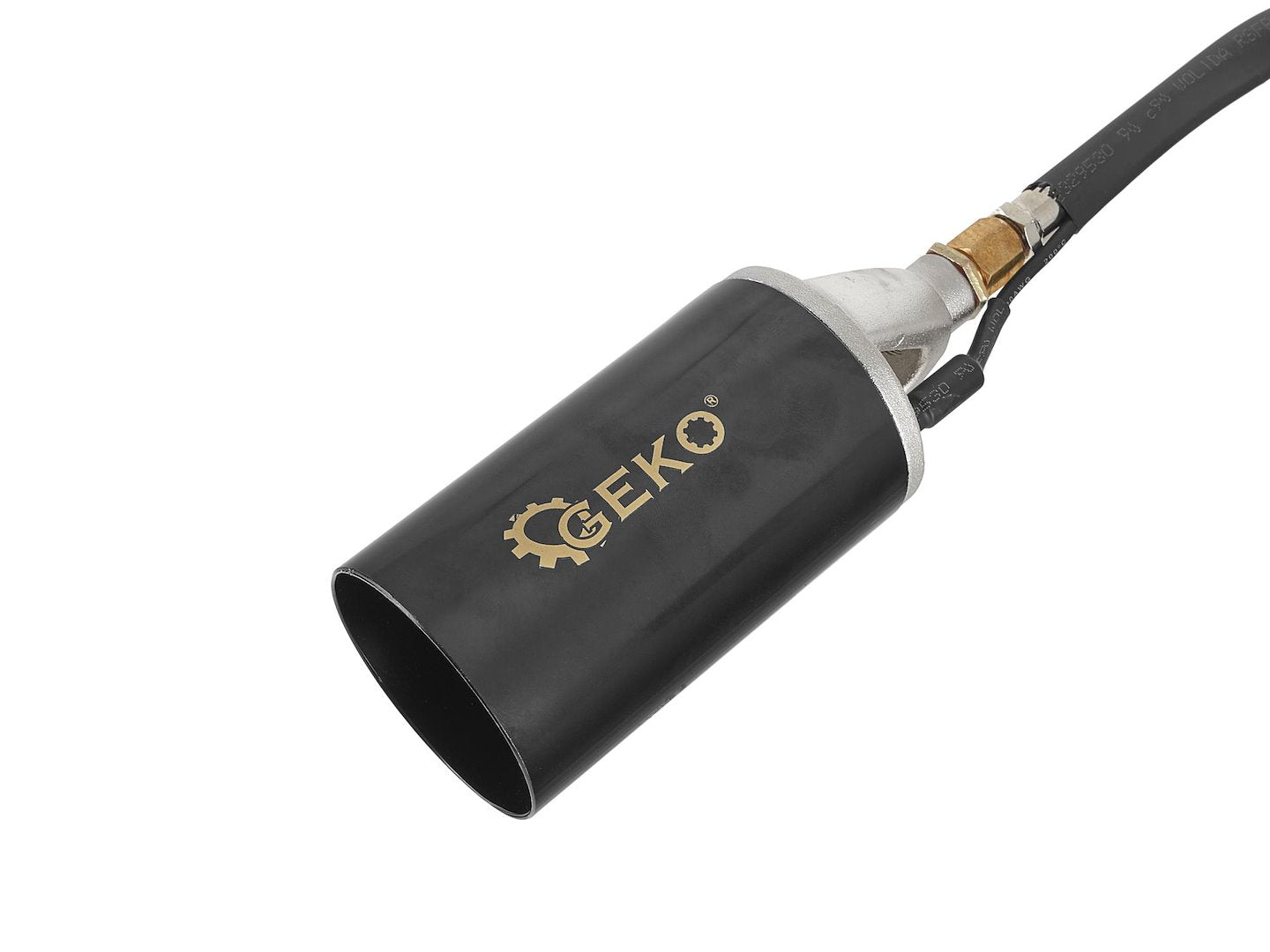 Saldatore/cannello bruciatore a gas con leva 70 cm e tubo 5 m, diametro becco: 57 mm interno, esterno 60 mm Geko kit saldatura
