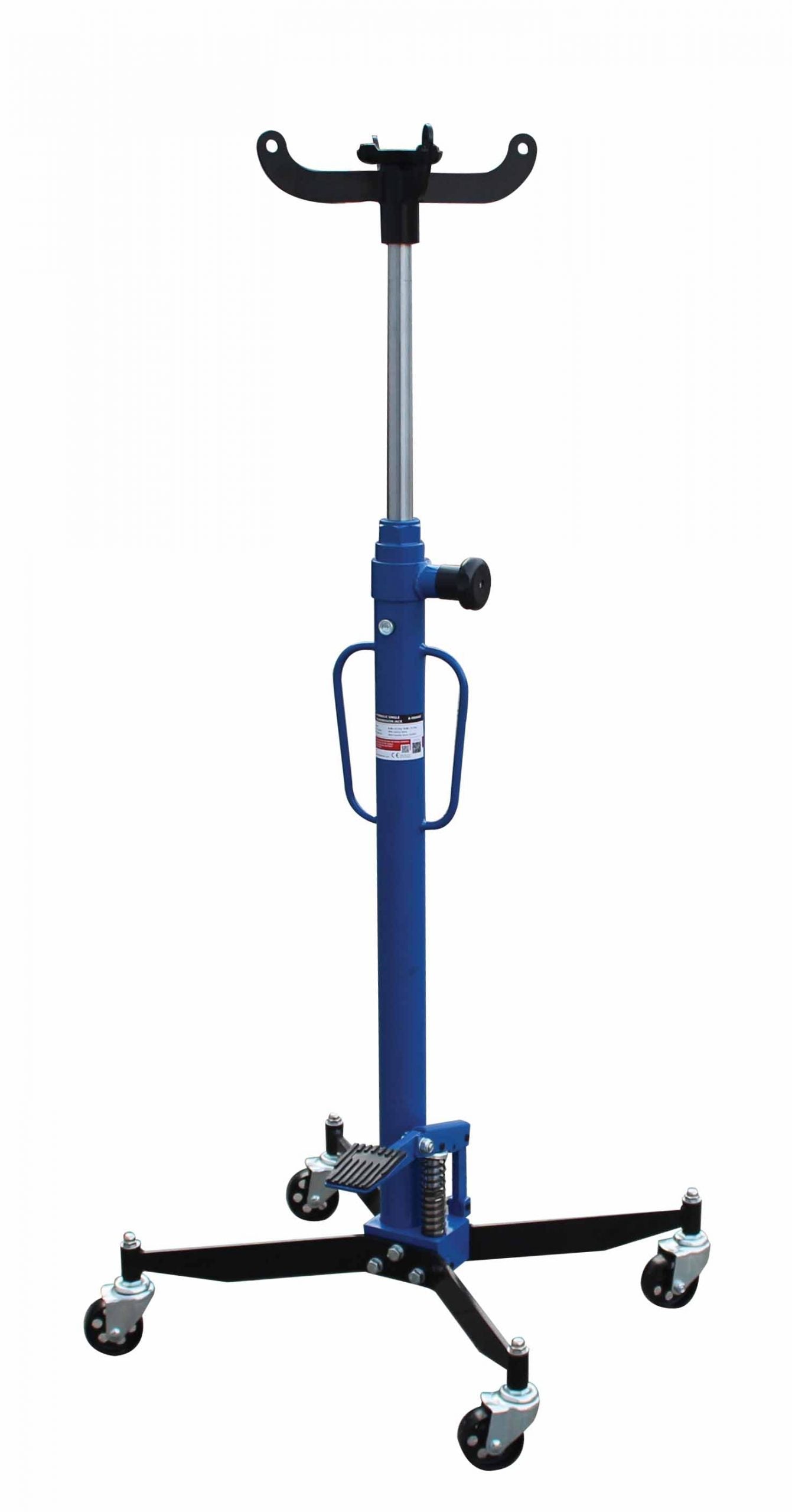 Cric sollevatore idraulico per il cambio, martinetto di trasmissione idraulico 600 kg, 117–200 cm, Asta.