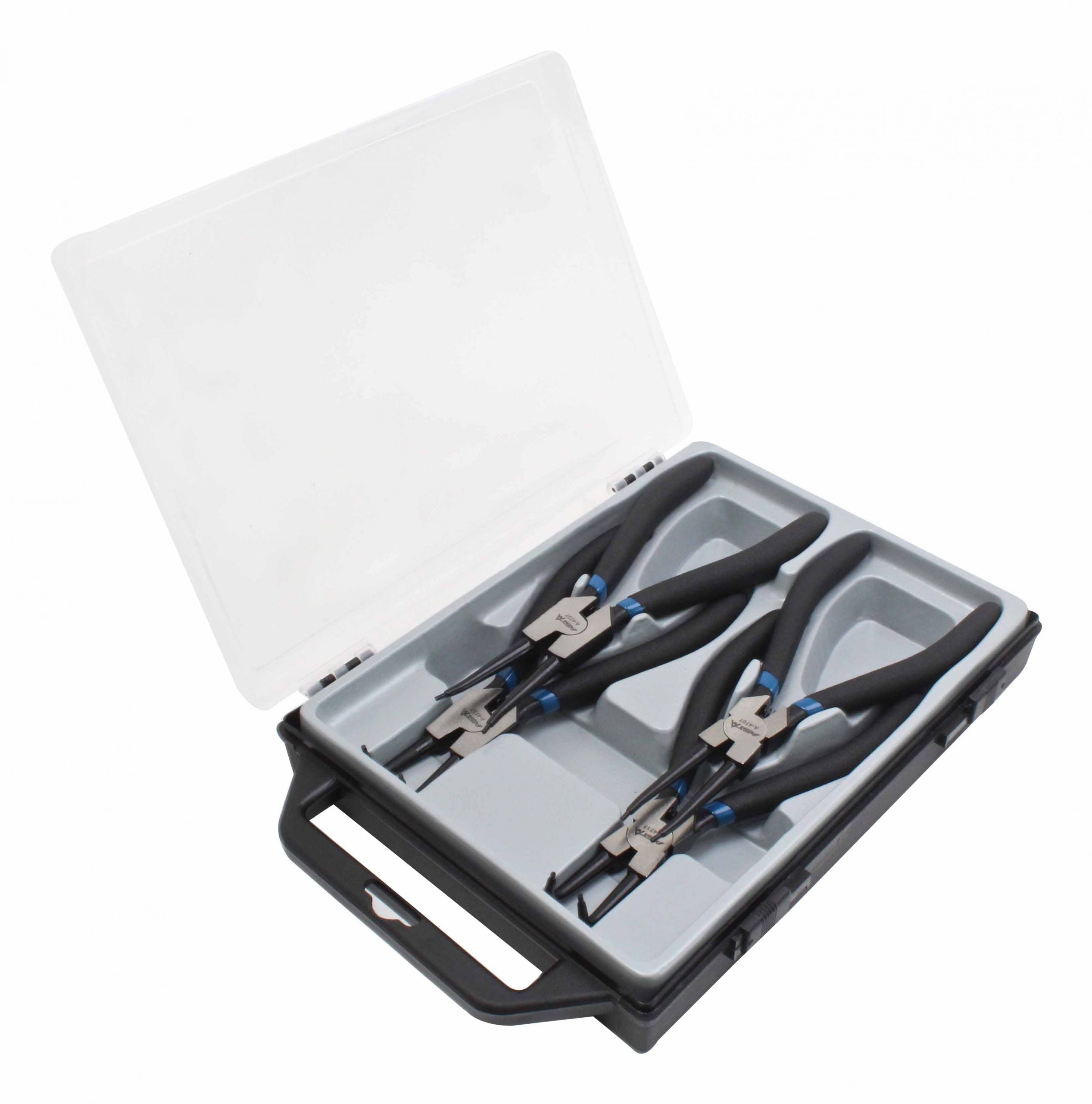 Serie di pinze per anelli Seeger, set di pinze per anelli di sicurezza, pinza per seeger, Asta