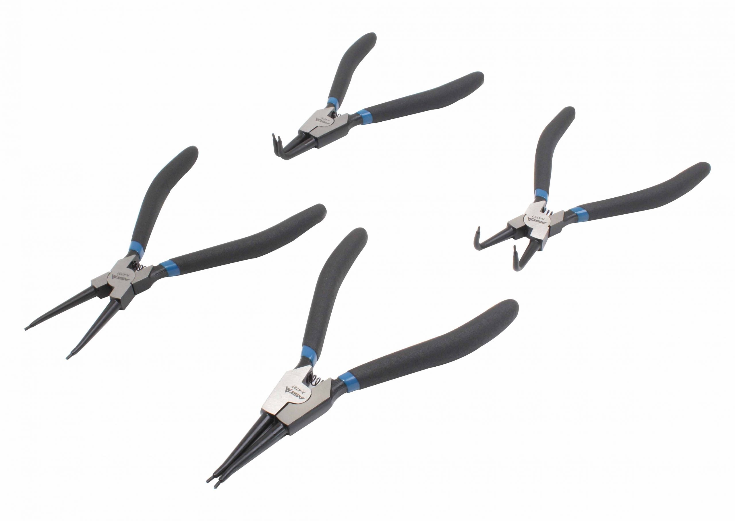 Serie di pinze per anelli Seeger, set di pinze per anelli di sicurezza, pinza per seeger, Asta