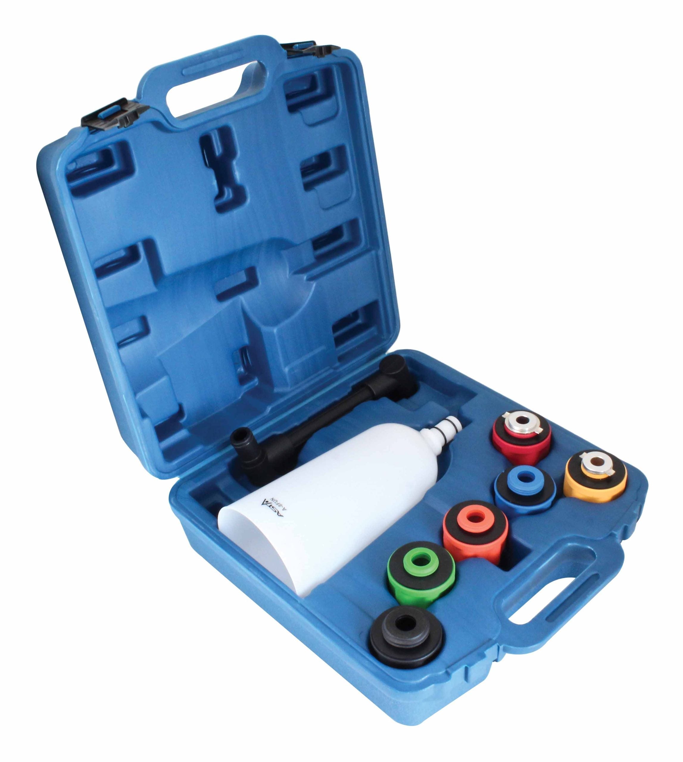 Set di imbuti per riempimento olio motore con prolunga e 8 adattatori auto, set imbuto per olio con adattatori