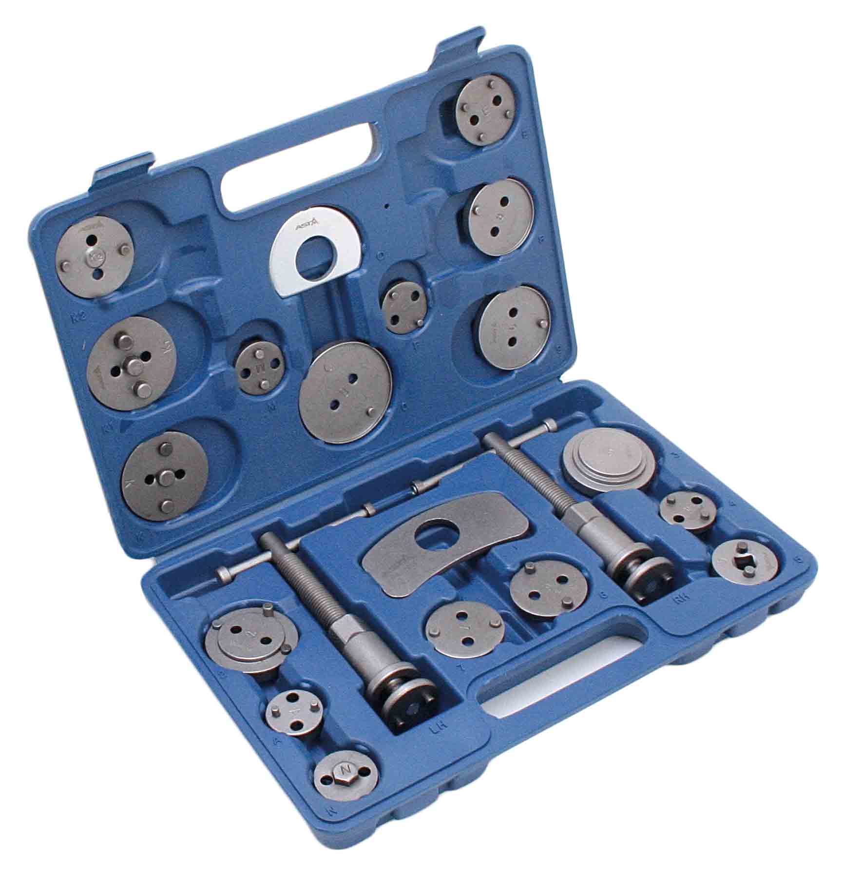 Set 21 pezzi universale di ripristino pistone del freno, set di rimozione dei pistoni dei freni anteriori e posteriori, auto garage, strumento per pinze dei freni