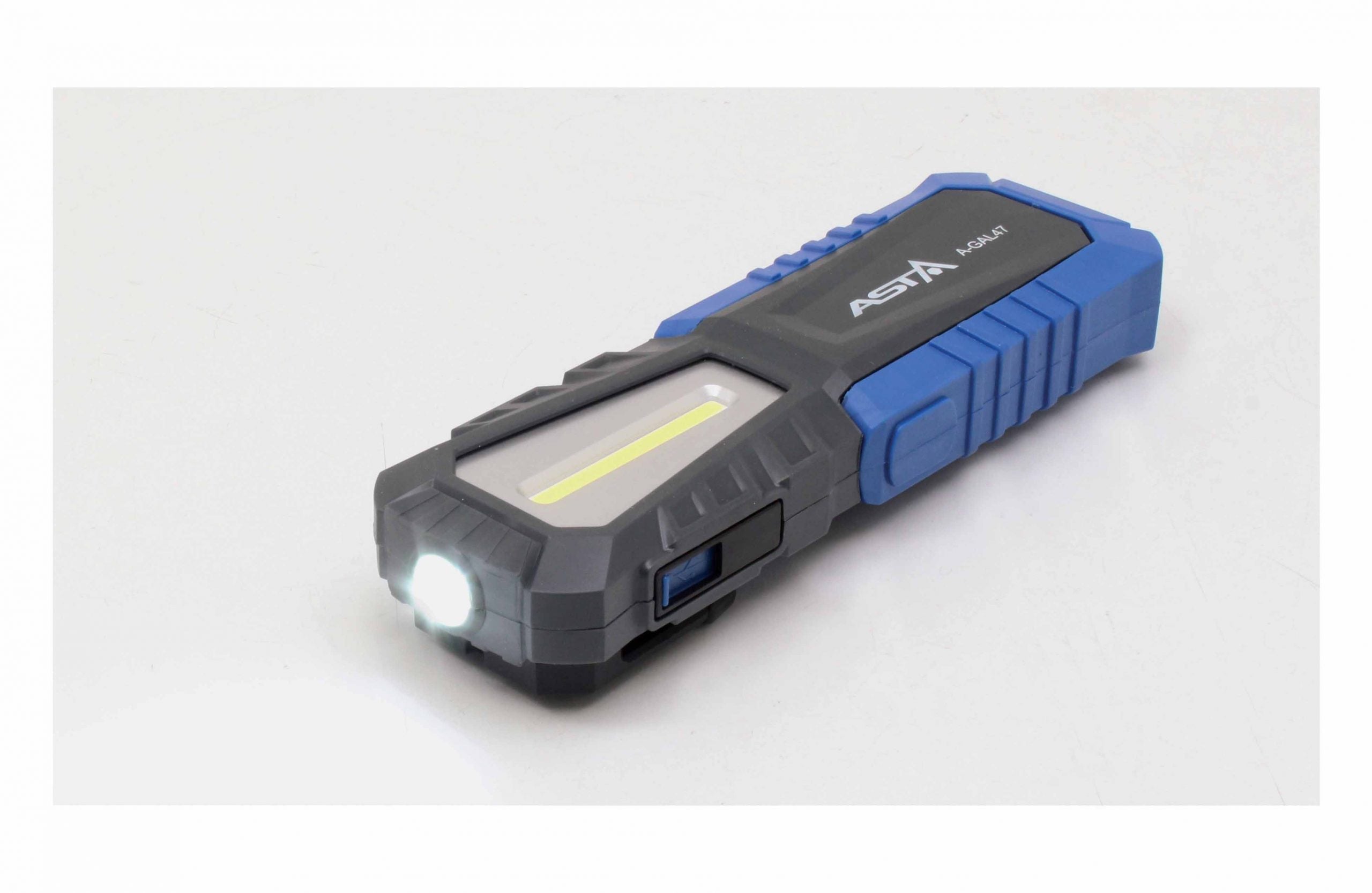 Luce LED COB, magnetica ricaricabile, luce LED lampada per officina, casa, 240 lumen Asta