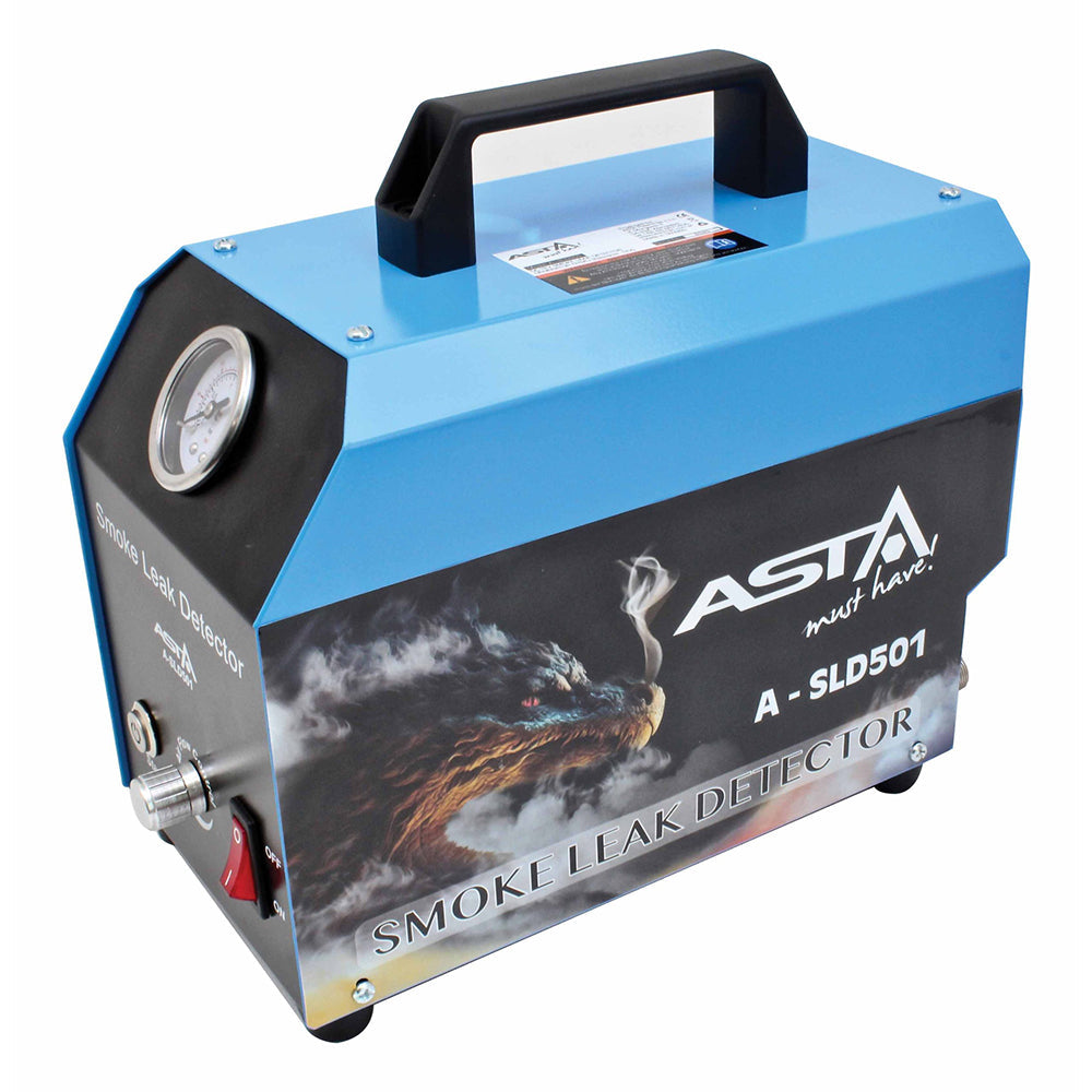 Macchina fumogena EVAP automotive pompa d'aria incorporata, generatore di fumo per individuazione perdite circuiti auto, tester di rilevamento perdite di fumo per tutte le auto dc 12v, moto, camion leggeri, barche, atv, motoslitte ect., con accessori