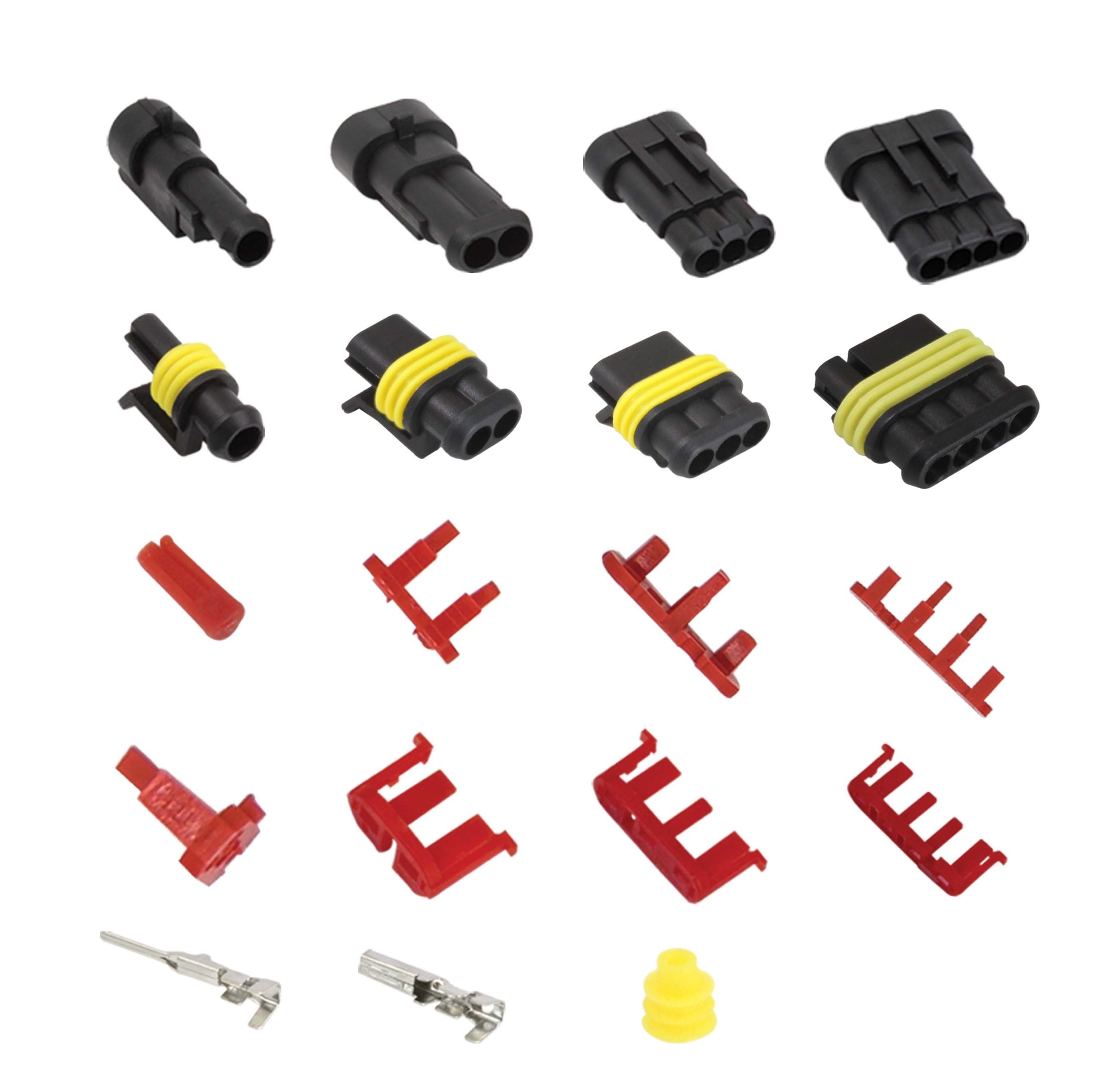 Set 325 connettori elettrici, terminali elettrici kit, connettori a crimpare per cavi ad anello con cavo a forcella a crimpare, terminale isolato
