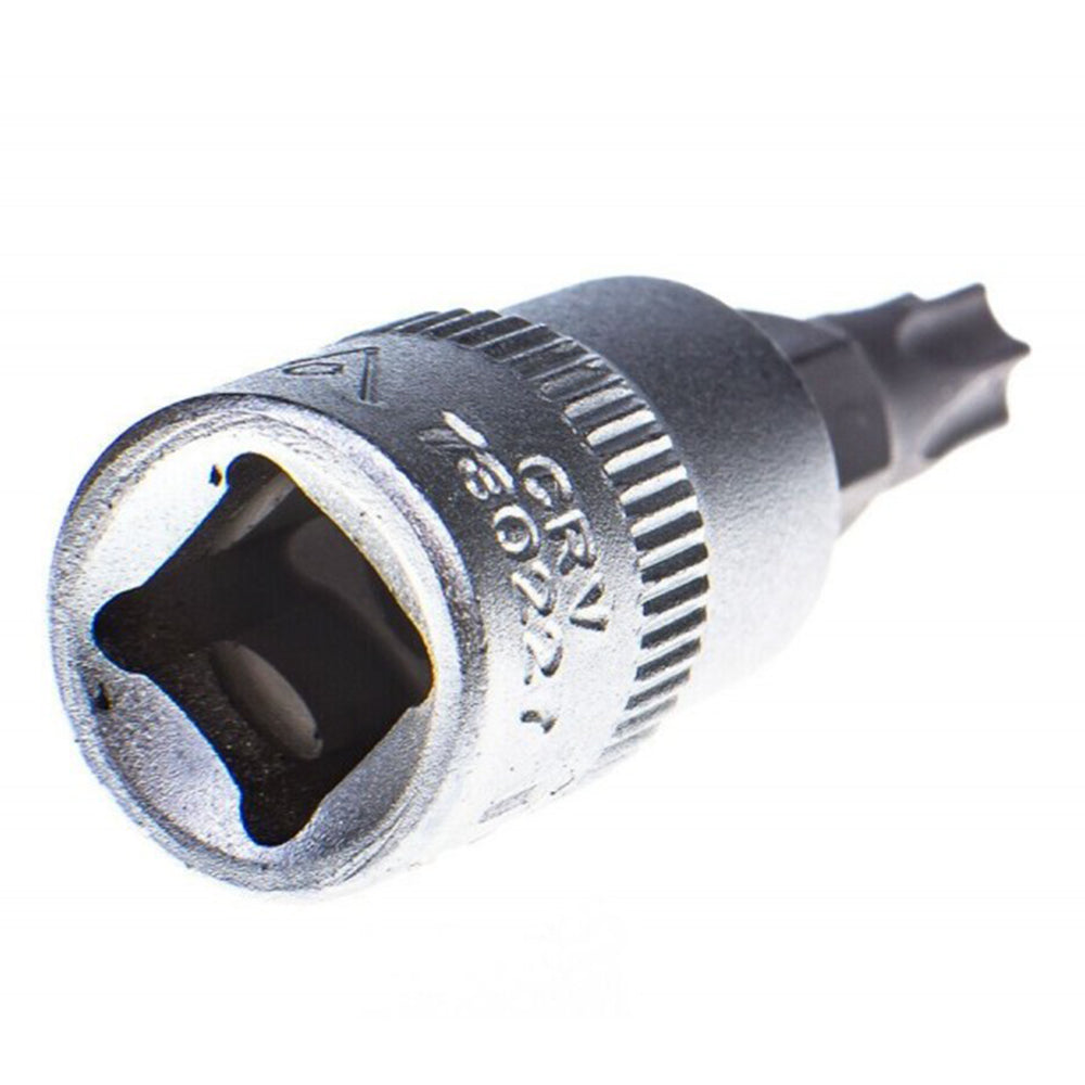 Bussola-presa attacco quadro 1/4" pollici con inserto-punta per viti a impronta Torx T27