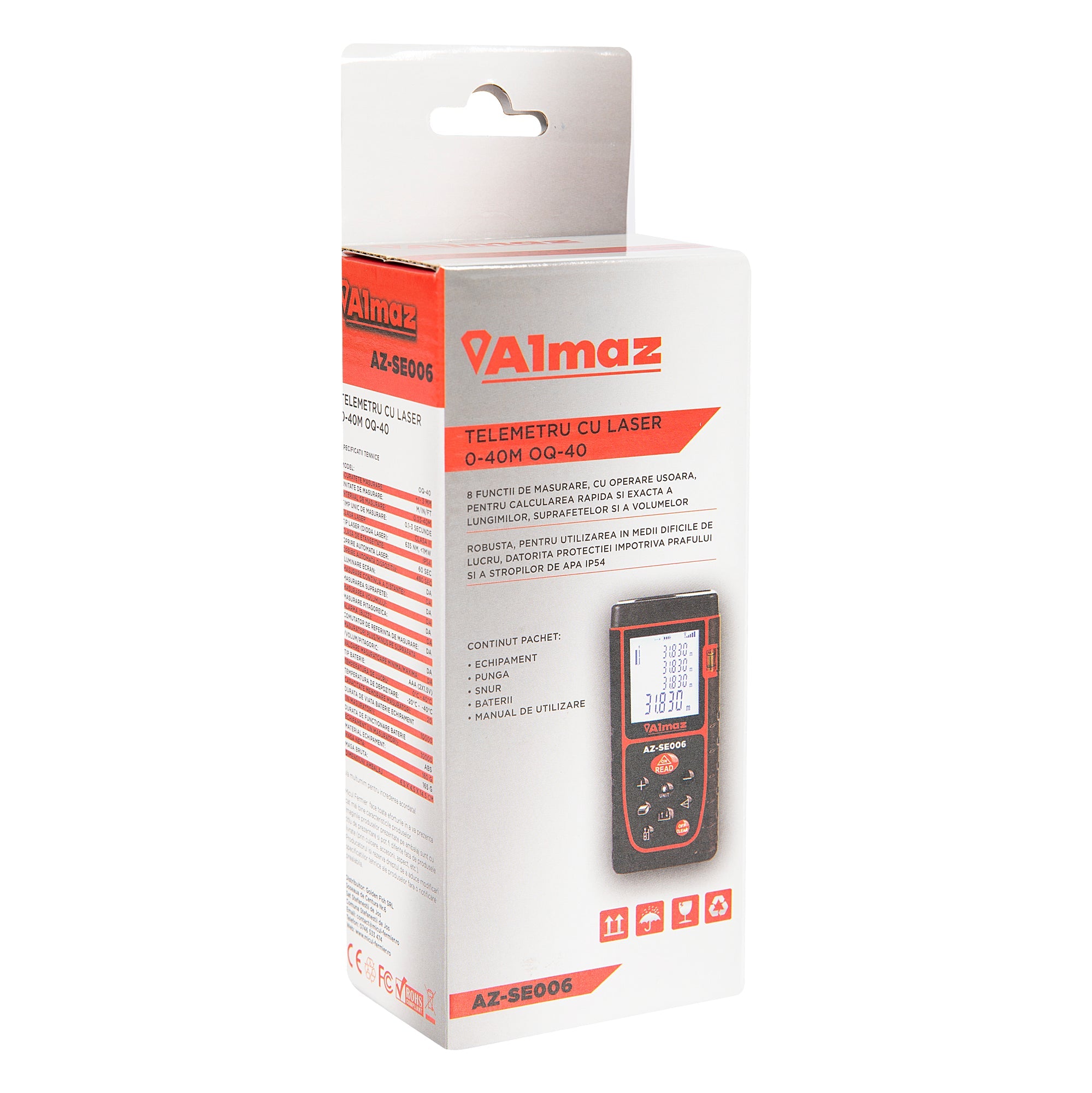 Telemetro laser 0-40 m OQ-40 ,telemetro digitale Almaz