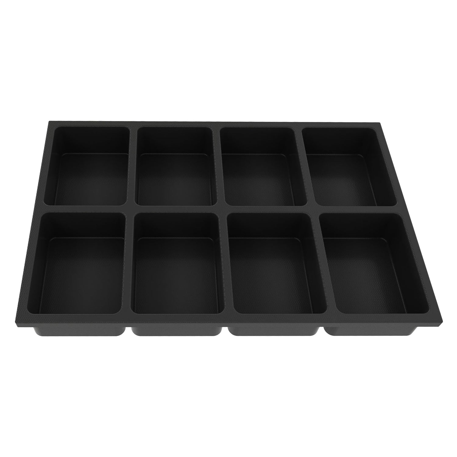Set di organizer per cassetti, organizer per cassetti cucina bagno divisori cassetti organizzatore per organizzazione scrivania contenitori per trucchi in plastica, ordina cassetti plastica, divisori per cassetti, drawer organizer (nero), 8 pz.
