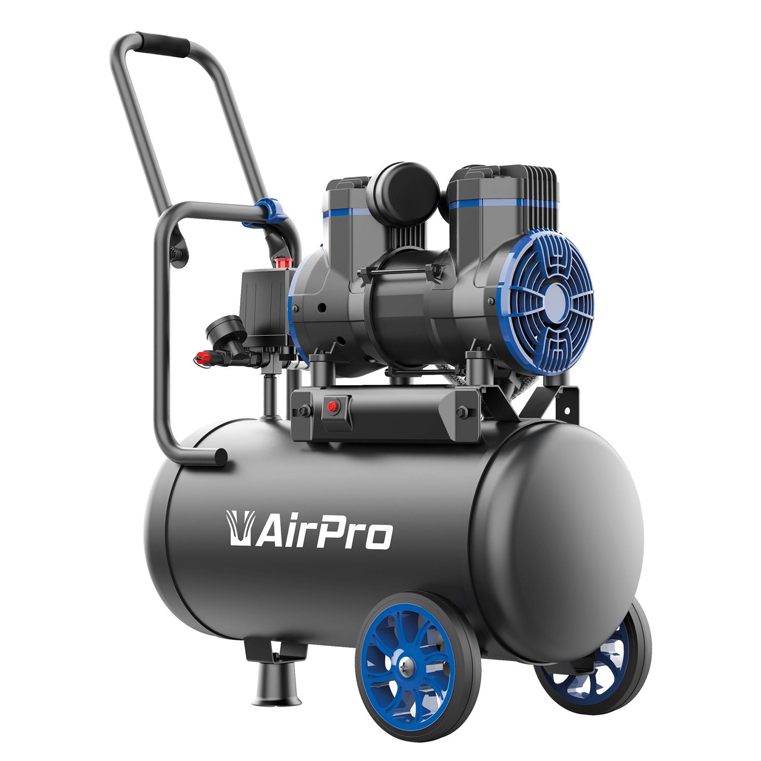 Compressore silenziato senza olio Airpro 2 HP, 24 L, 230 V.