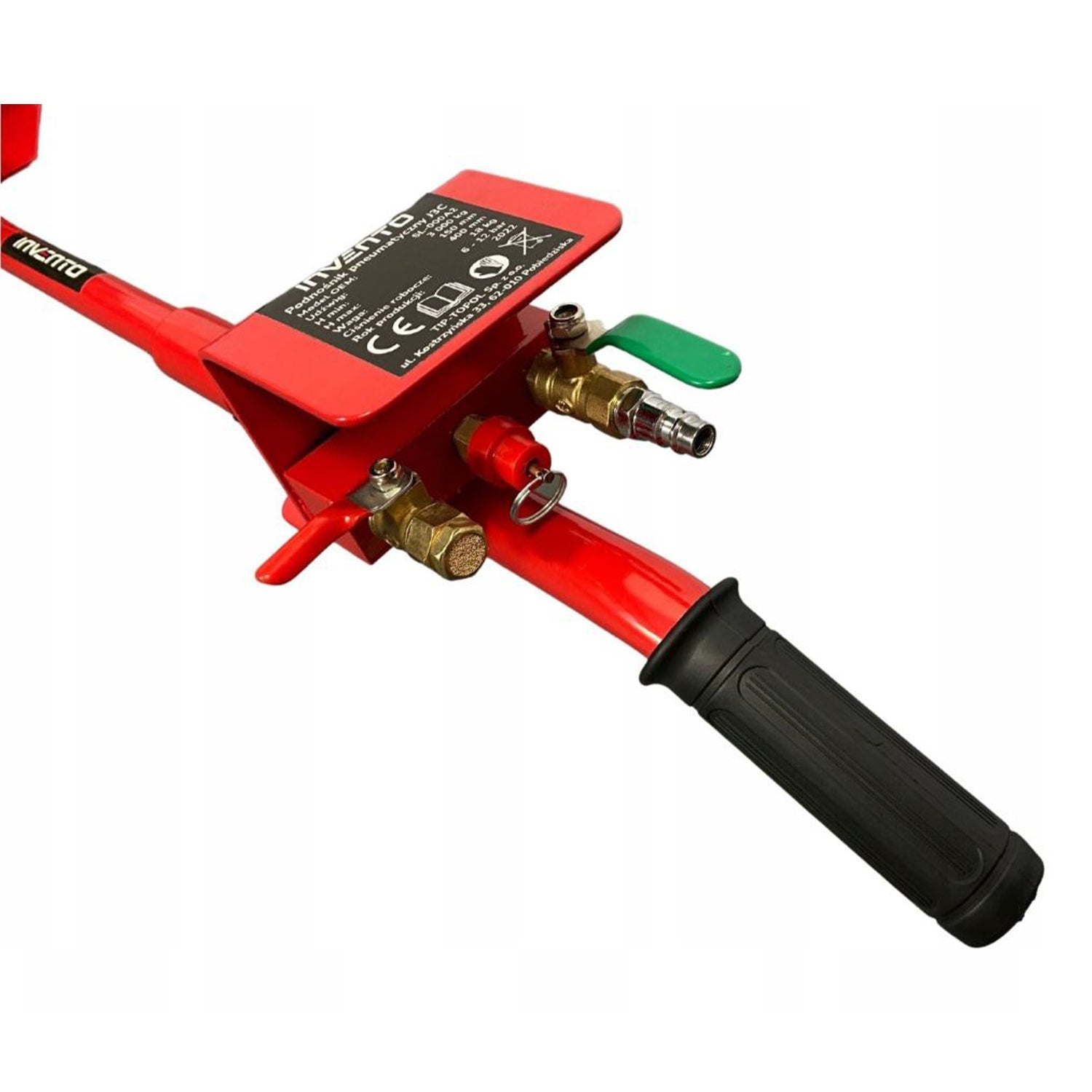 Cric ad aria compressa, 3 tonnellate/3000 kg, cric airbag, sollevamento 150–500 mm, cric pneumatico da sollevamento pneumatico con maniglia per auto, garage, Invento