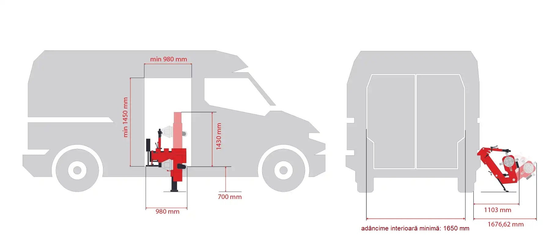 Cambiagomme automatico mobile per pneumatici camion