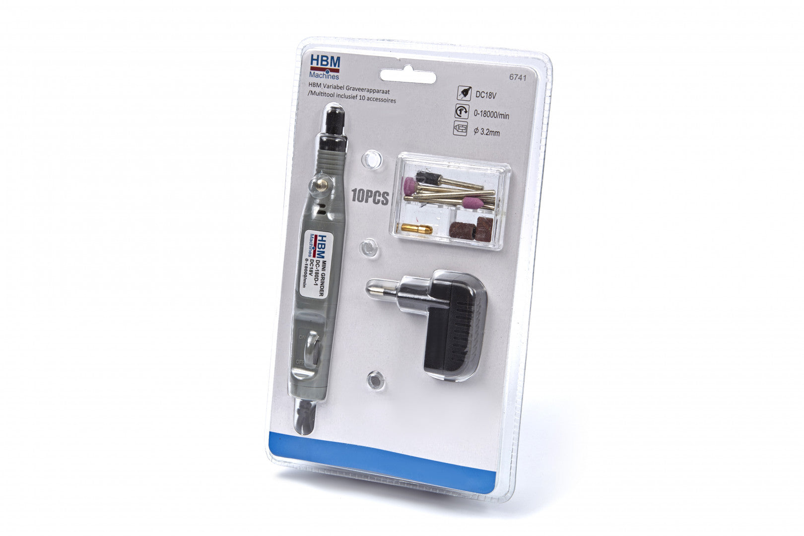 Utensile multifunzione, trapano a batteria da 18v con velocità massima di 1800 r/min regolabile, utensile rotante, strumenti rotanti per incidere, forare, smerigliare, con 10 accessori