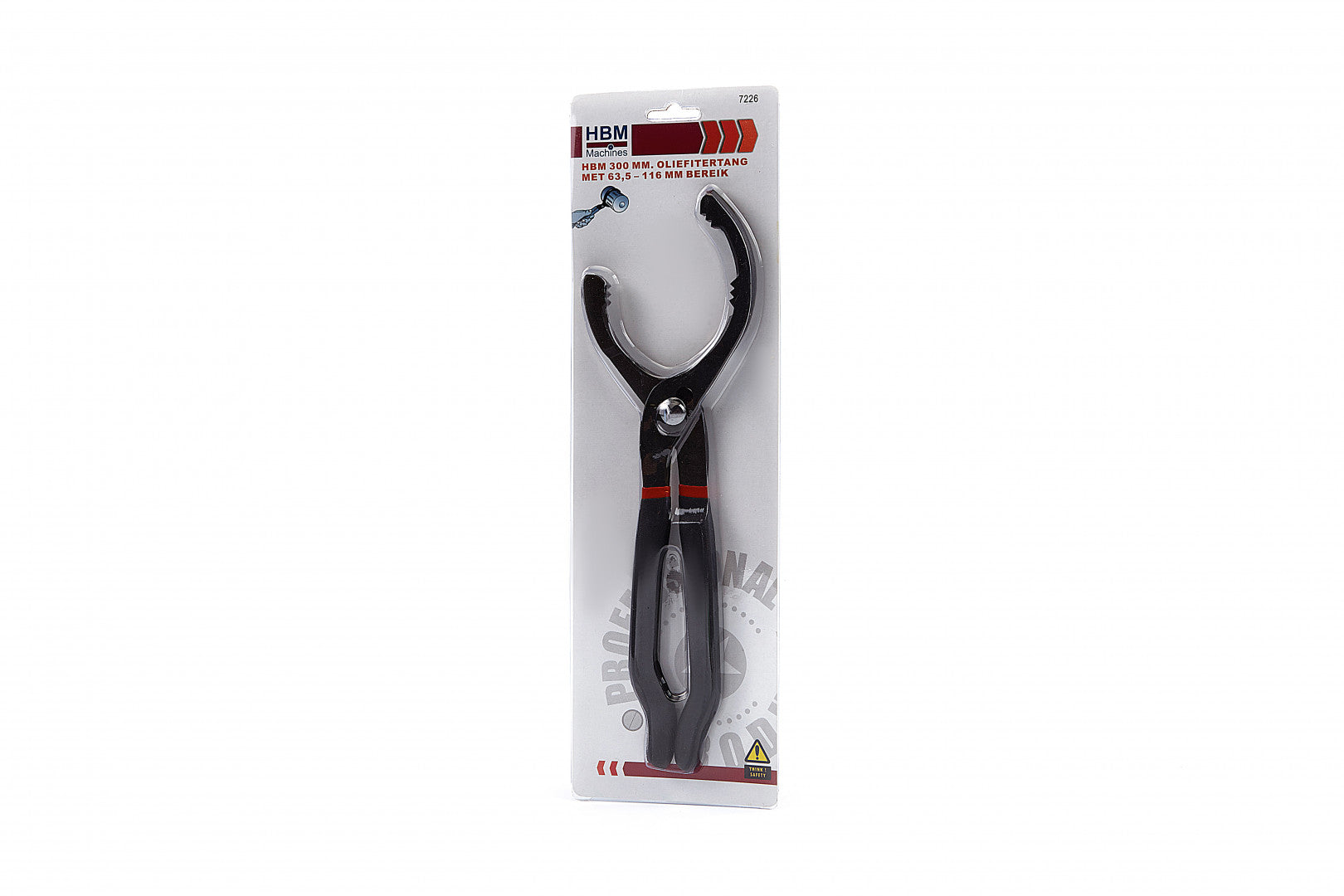 Pinza per filtro olio regolabile, chiave filtro olio 300 mm con diametro 63.5-116 Hbm Machines Olanda