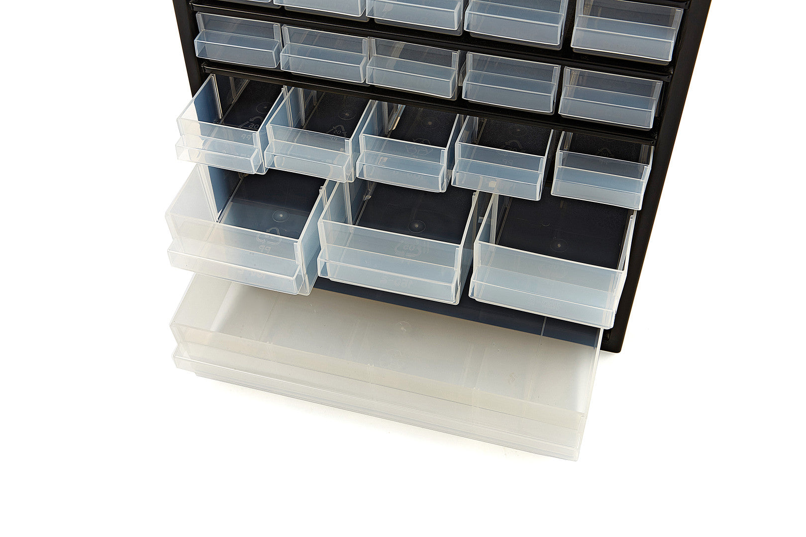 Cassetta-cassettiera multiuso in plastica portaminuteria con 44 cassetti