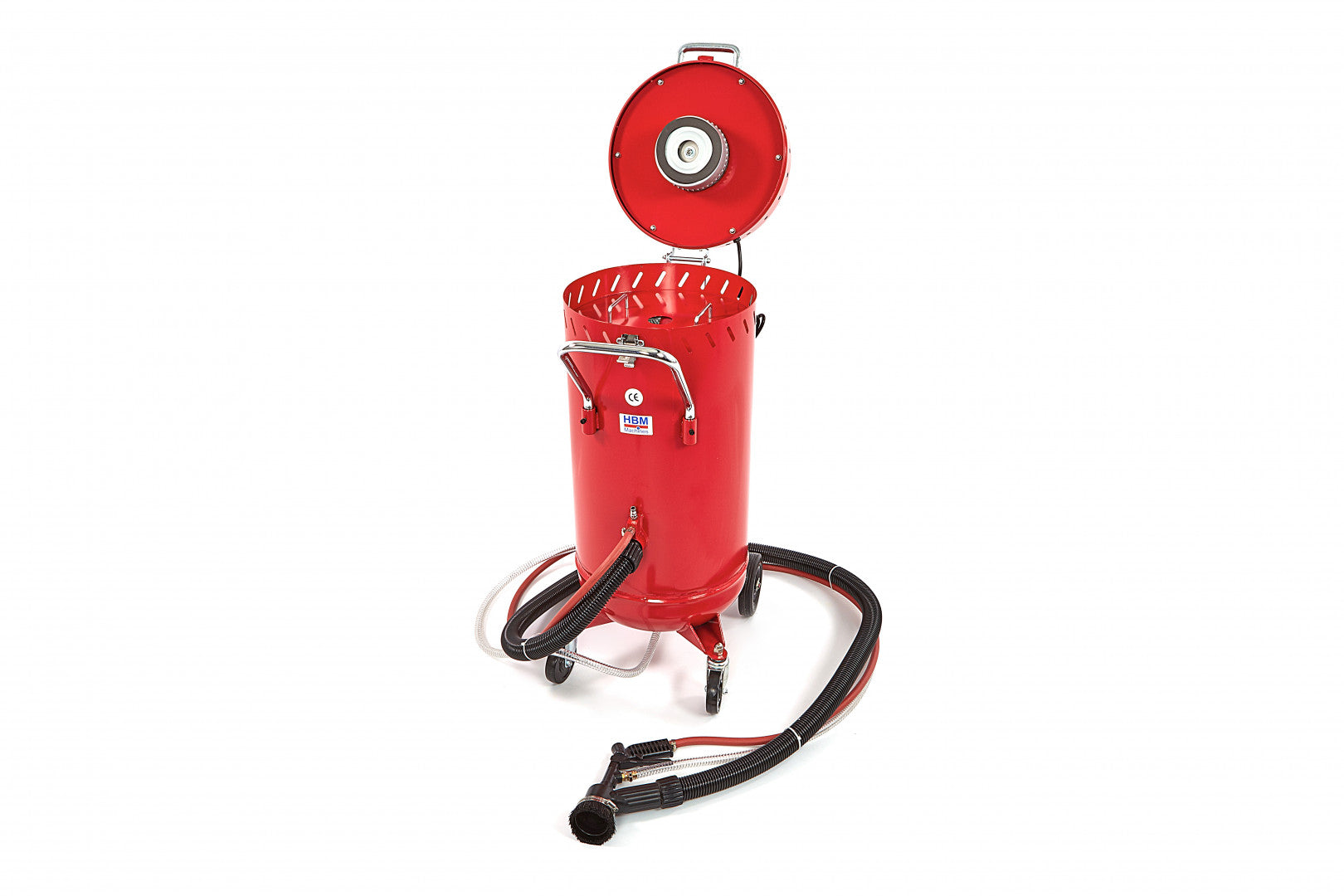 Sabbiera a vuoto 105 l, controllo polvere e riciclo abrasivi 1 200 w, per esterno