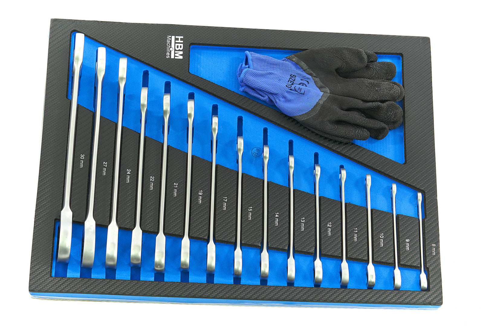 Carrello completo di attrezzi set 262 pezzi con 7 cassetti 7 scomparti e ruote da officina Carbon premium Olanda