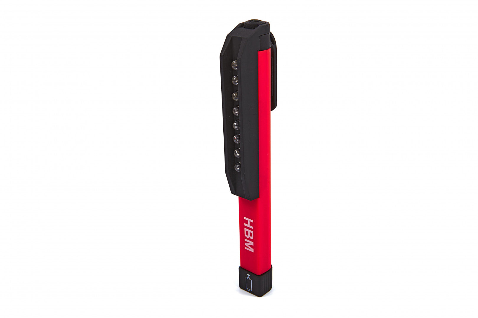 Torcia a 8 LED mini tascabile con clip, alimentata da batterie AAA, facile da trasportare, attrezzatura per esterni, lavoro, fai da te, escursioni, campeggio, caccia, Hbm
