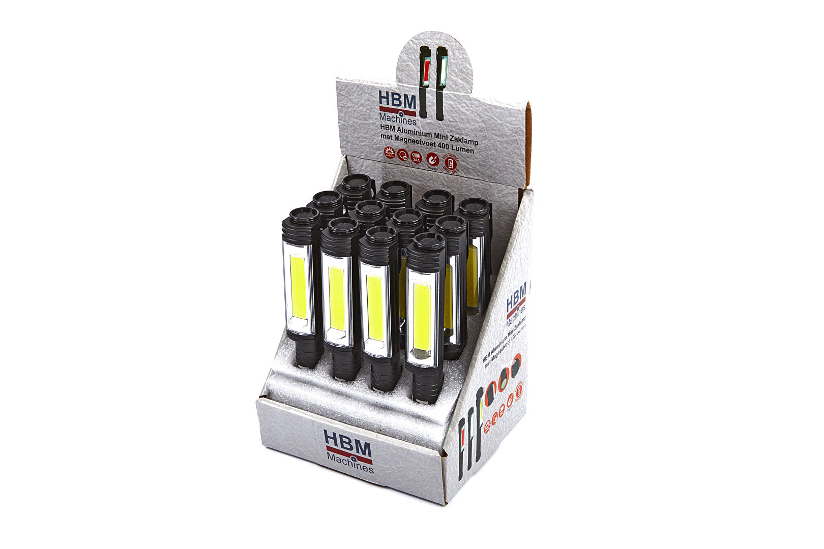 Luce LED, magnetica, luce LED lampada per officina, casa, in metallo, 400 lumen